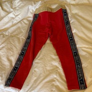 Mini Boden- Harry Potter Red Leggings Navy spell sides & Gold Elastic Waist
